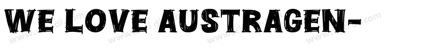 we love austragen字体转换